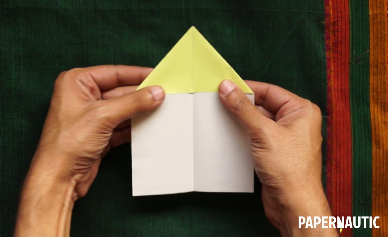 Step 02 - Origami Dart - paper airplane steps