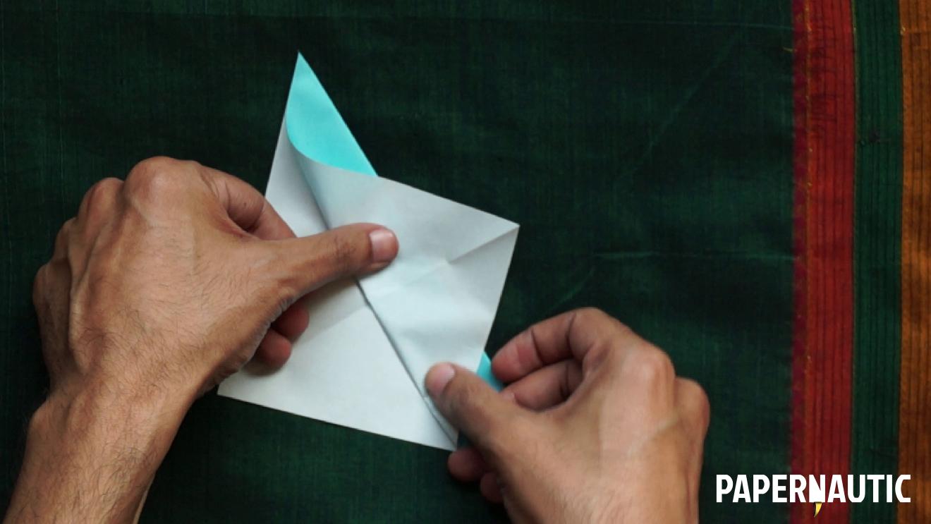 Step 03 - Origami Pigeon - easy paper pigeon steps
