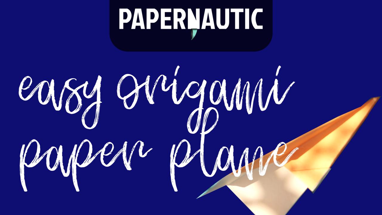Easy origami paper plane video tutorial