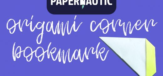 Easy origami corner bookmark video tutorial