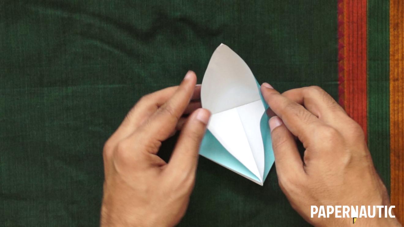 Step 08 - Origami Paper Crane - easy origami crane steps