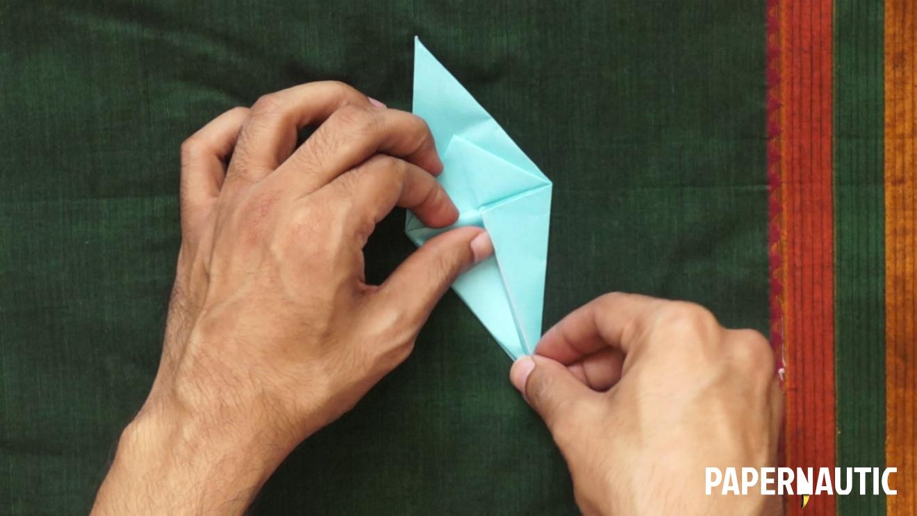 Step 12 - Origami Paper Crane - easy origami crane steps