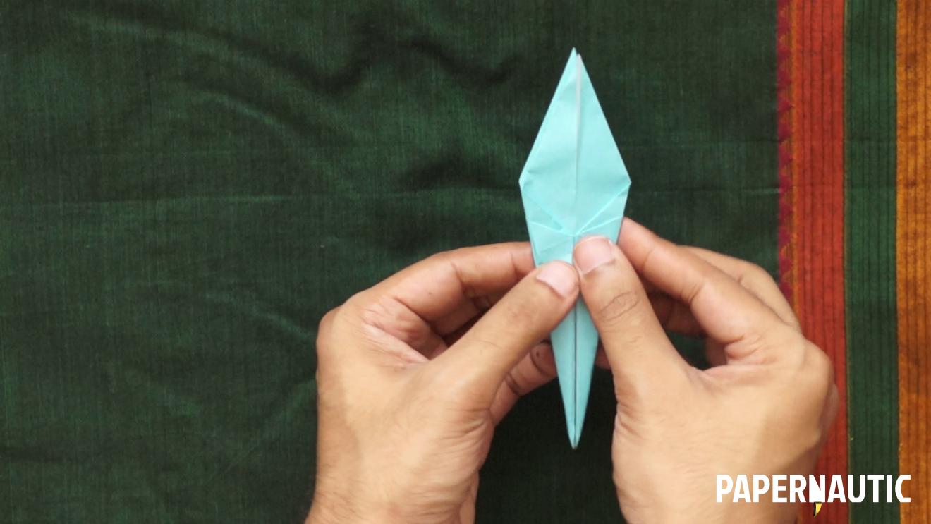 Step 18 - Origami Paper Crane - easy origami crane steps