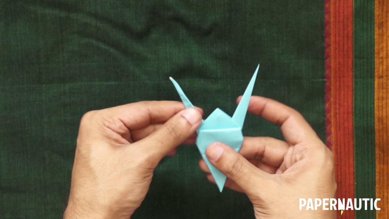 Step 21 - Origami Paper Crane - easy origami crane steps